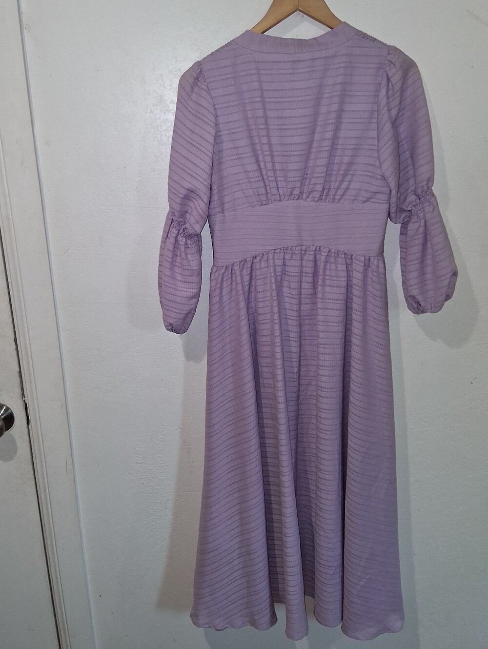 NWT O.P.T Massaya Lilac Textured Dress - Picture 9 of 10